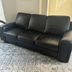 Couch Black Leather