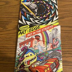 New Crayola Two Art With Edge Optical Illusions  And Art In The Streets Adult Coloring Book 