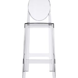 Set of Four Clear Bar Stools 