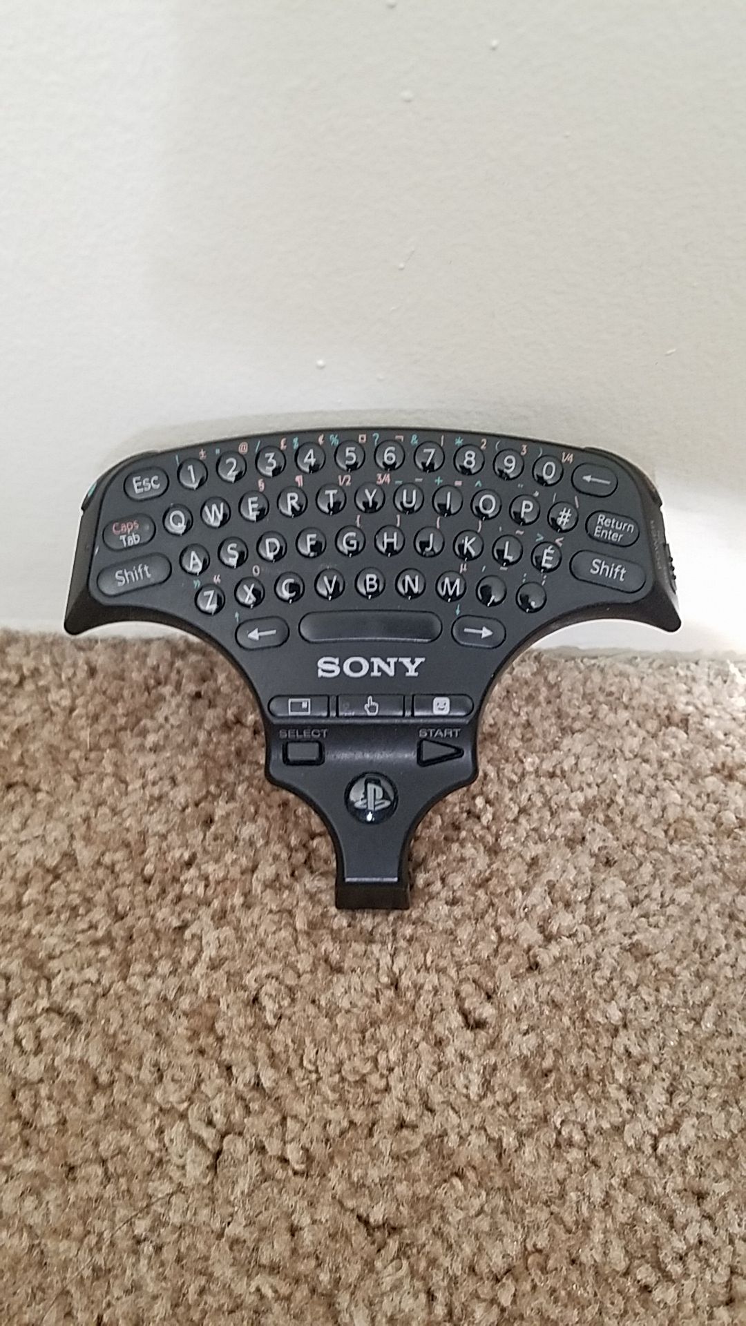 Ps3 controller keyboard. Works with most bluetooth