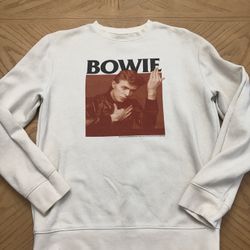 David Bowie pullover crewneck sweatshirt Size Medium 