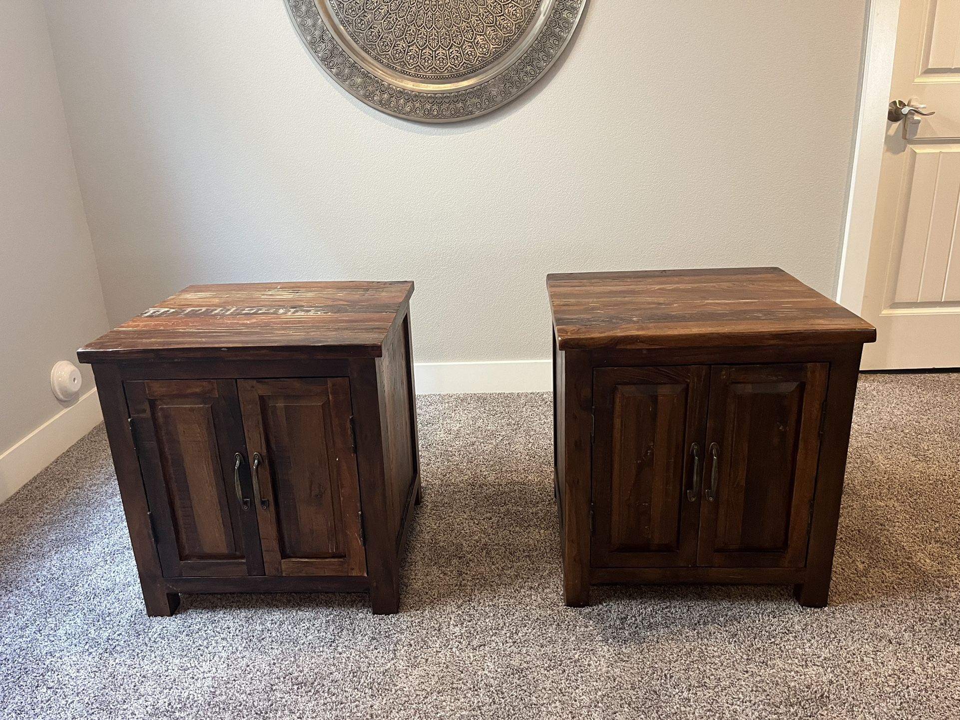 Pottery Barn end tables - 2 