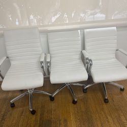White Conference Table Chairs 