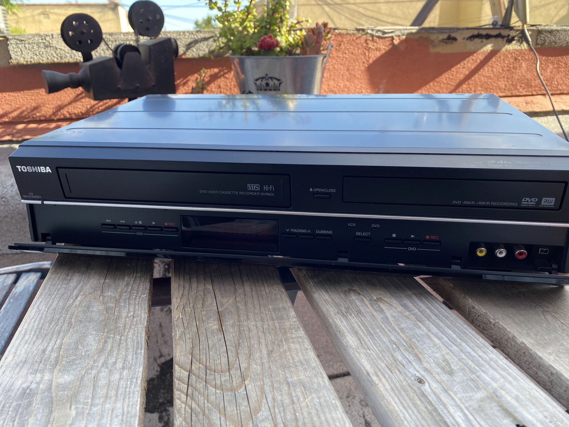 Toshiba dvd/vcr combo with DVD recorder.