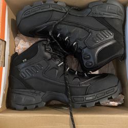 TegoPro Black Composite Toe Hiker Black Mens Work Boots Shoes