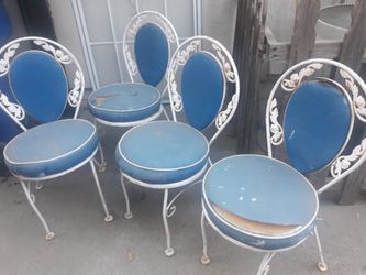Vintage Wrought Iron Chairs
