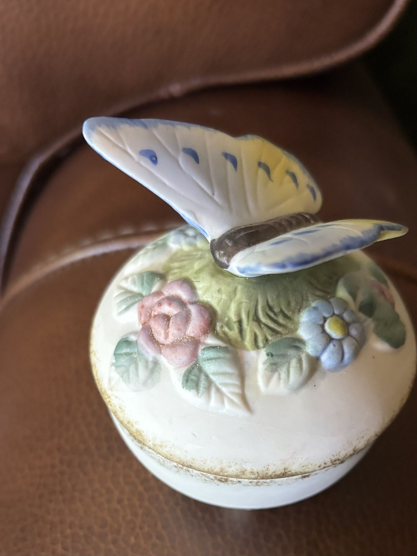 Butterfly Porcelain Trinket Box