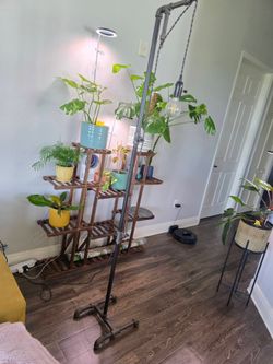 Custom Industrial Black Iron Pipe Floor Lamp – Edison Bulb – $125