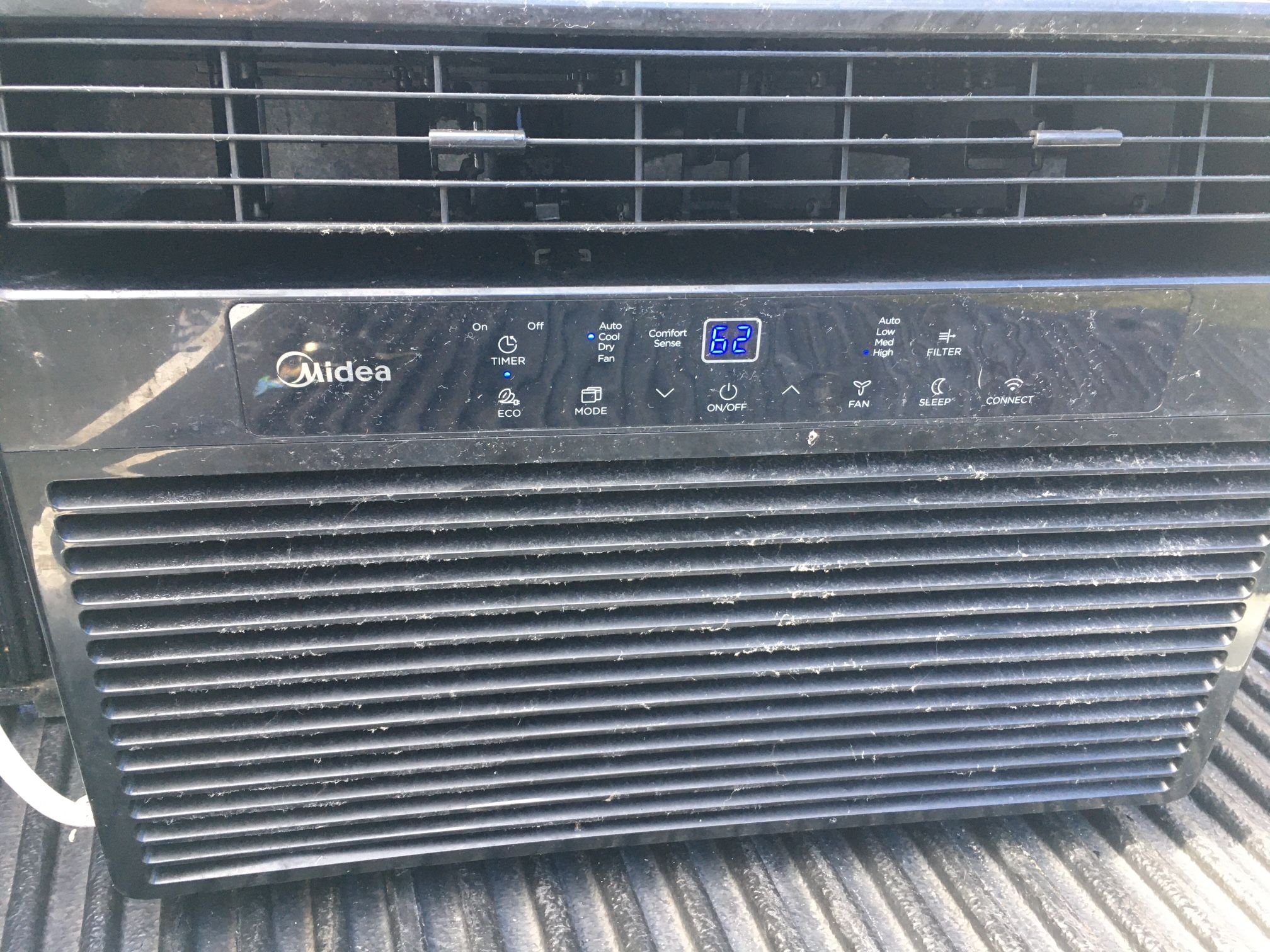 MIDEA 10000 BTU WINDOW AIR CONDITIONER AC WORKS PERFECT PLUGGED IN