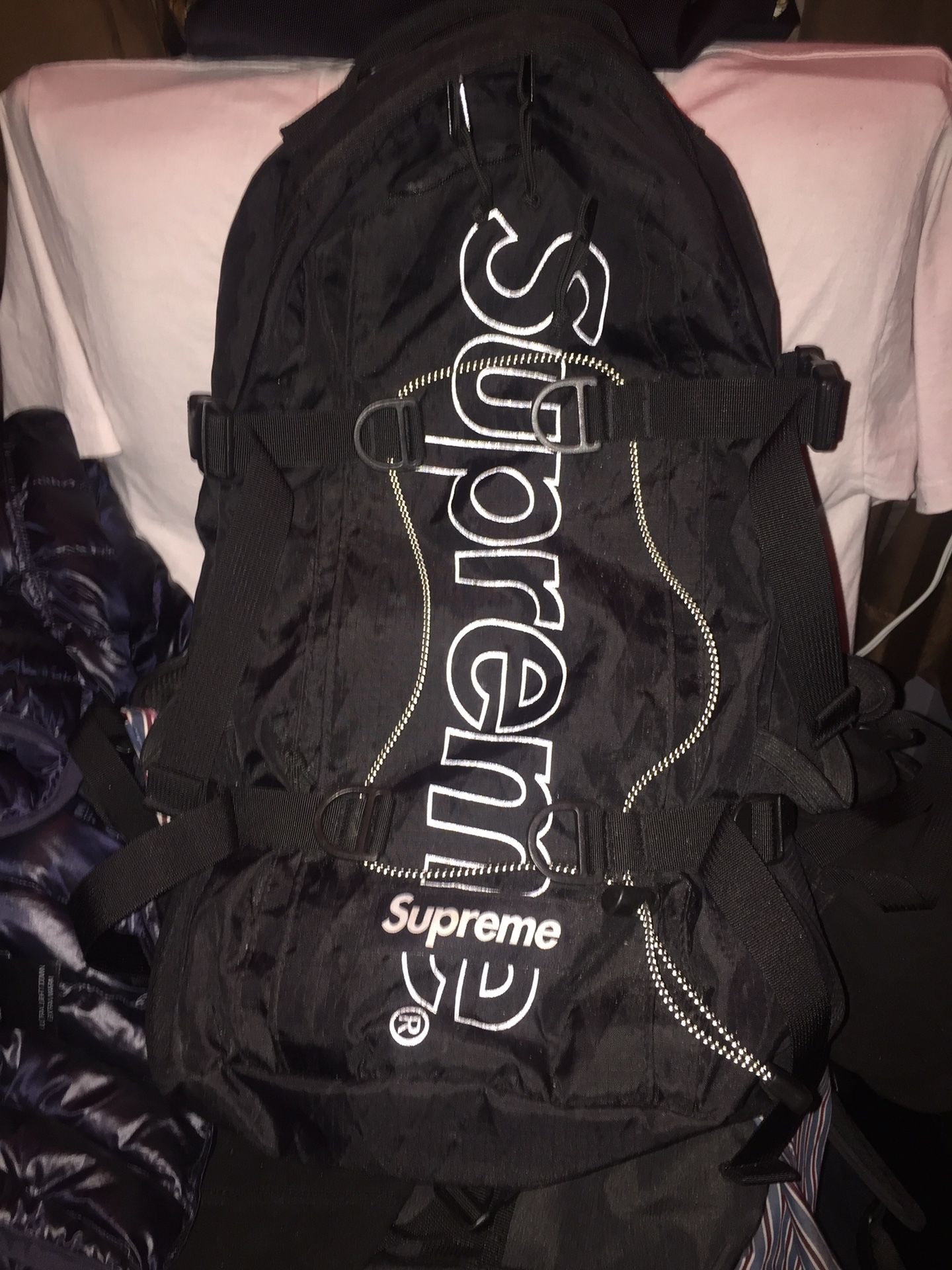 Supreme 3M Reflective Big Logo Backpack