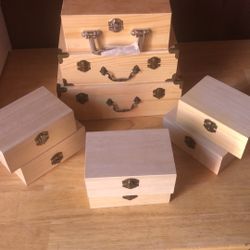 17 Craft Wood Boxes.  Item Located In Pahrump Nv