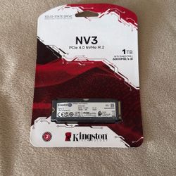 SSD-Kingston NV3 1TB NVME Ssd-PCIe-4.0--NEW