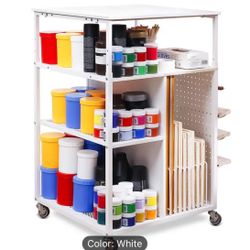 NEW IN BOX Storage Cart Organizer White