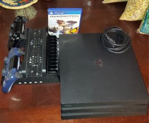 Ps4 Pro With 2 Controllers And Dock