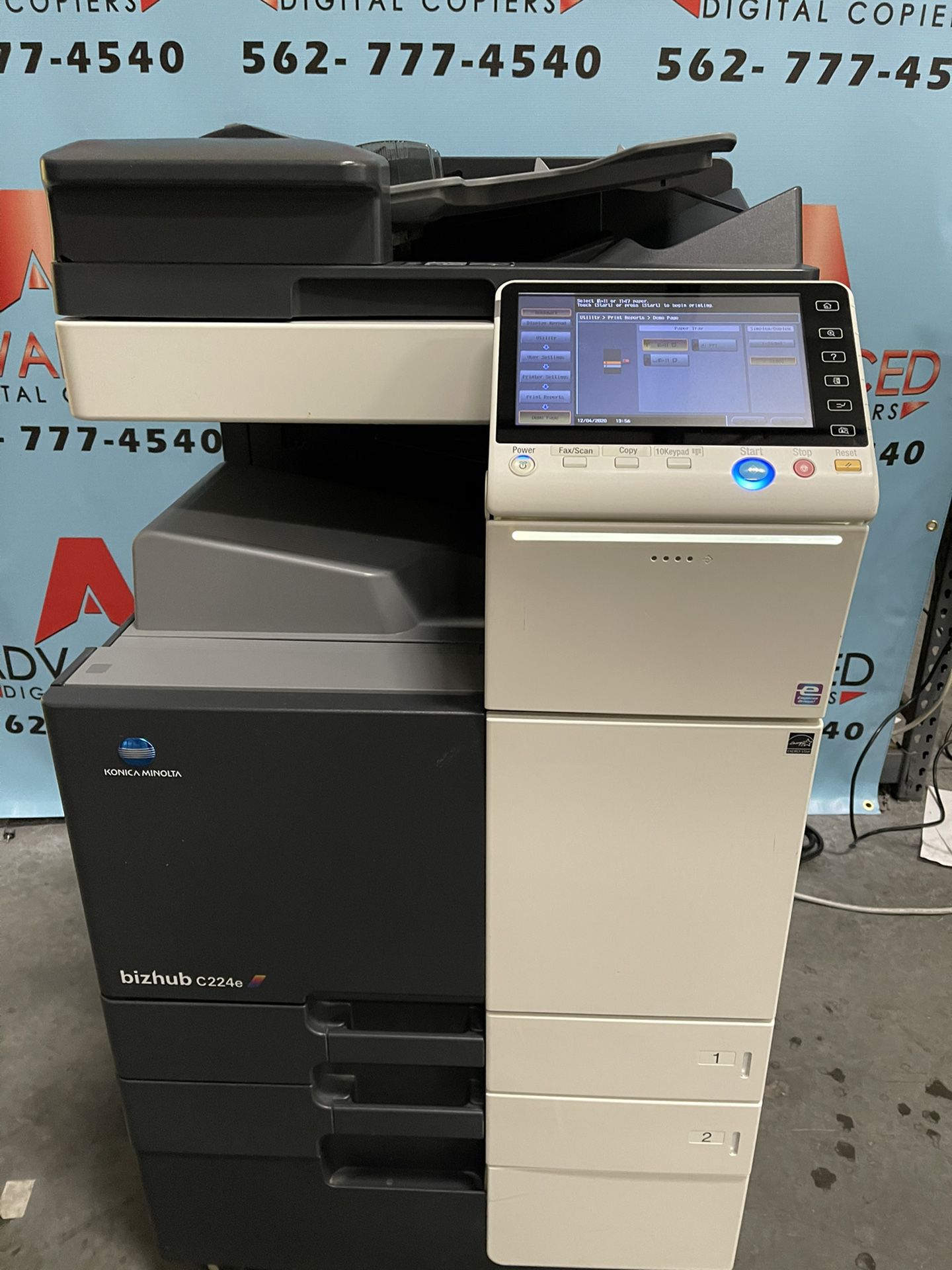 Konica C224 digital color printer scanner fax mfp