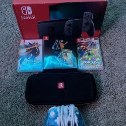 Nintendo Switch  With Games 