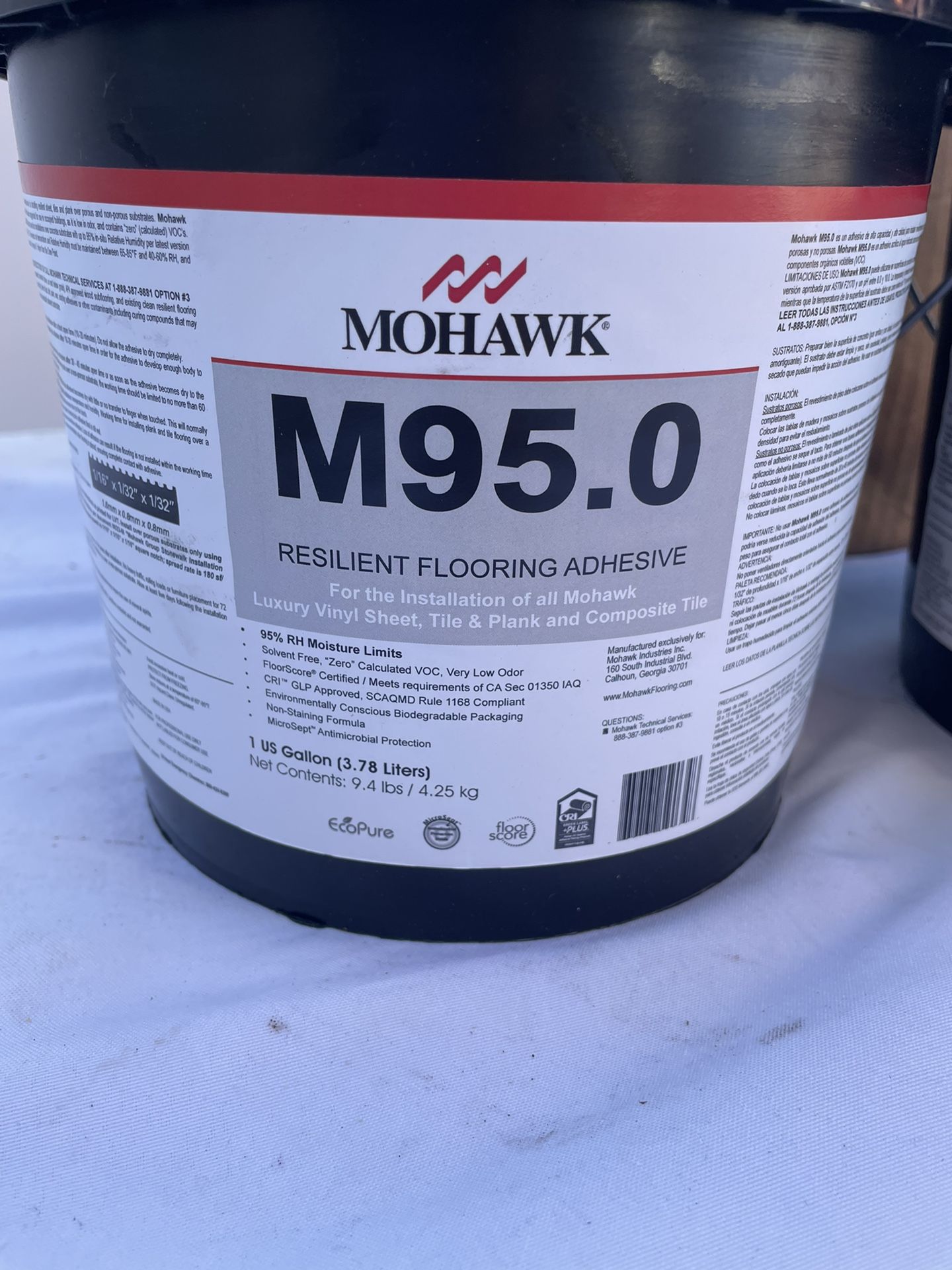 Mohawk M95.5 Resilient Flooring Adhesive New