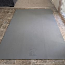 Gorilla Mats Premium Large Exercise Mat – 7' x 5' x 1/4", Gray (2 years used)