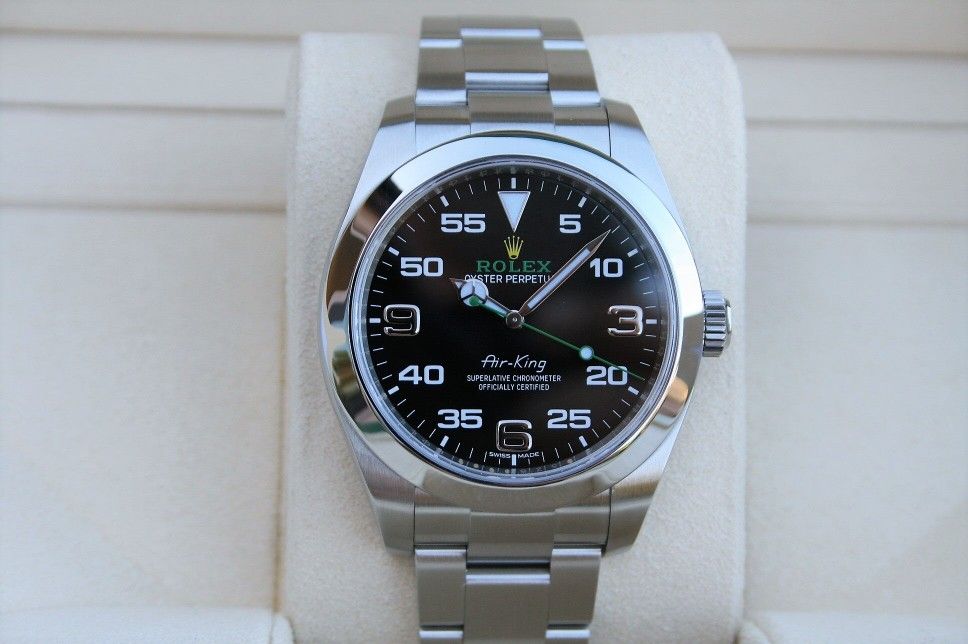 ROLEX 116900 AIRKING GREEN HAND 40MM WATCH T8025