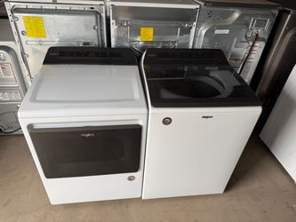 Whirlpool washer and electric dryer HE 4.8&7.4 cuft