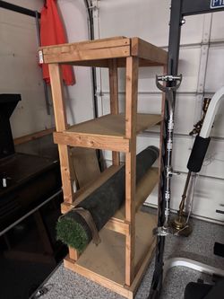 Wood shelving