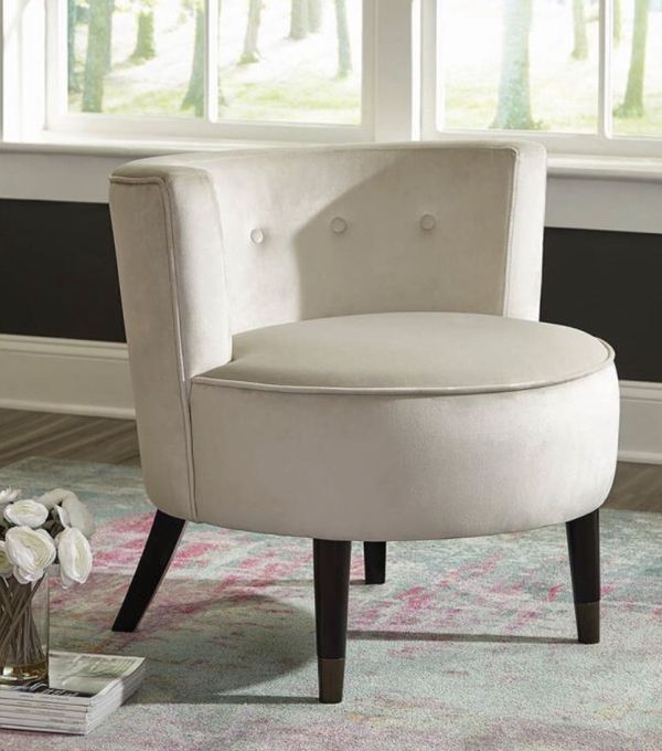 White Velvet Accent Chair Brand New In Box For Anaheim Ca Offerup