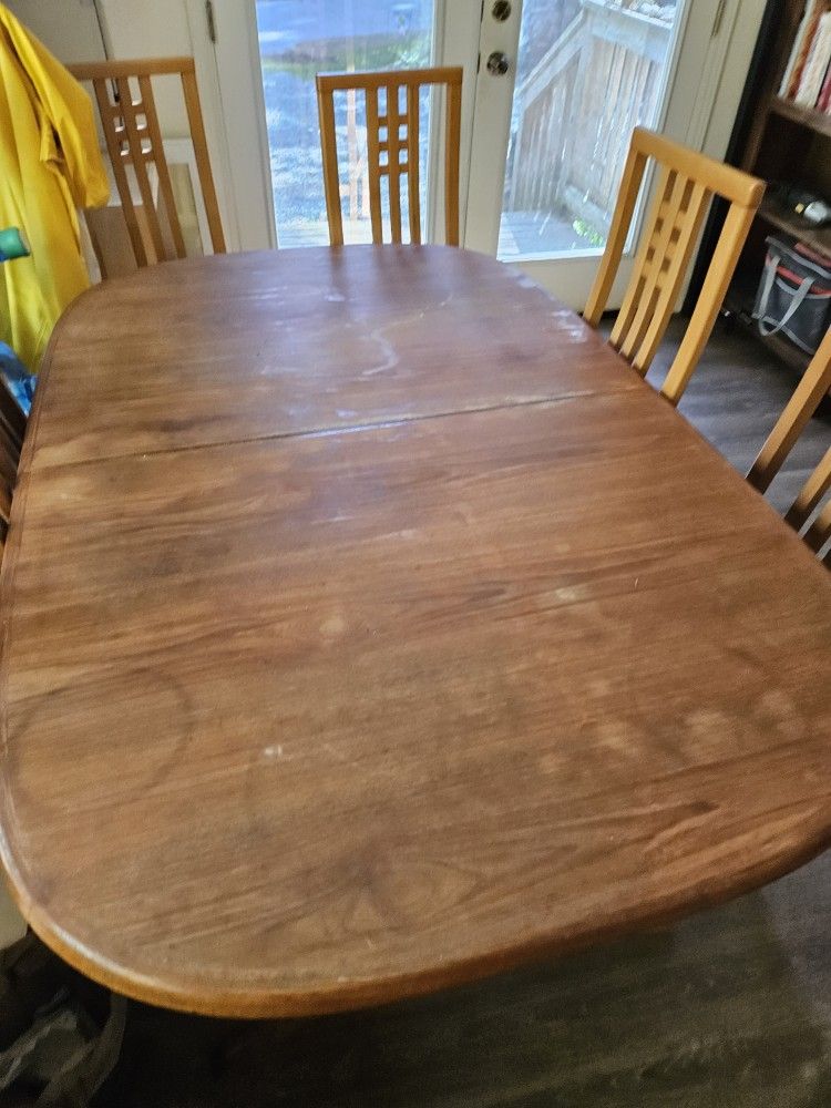 Teak Table And Chairs