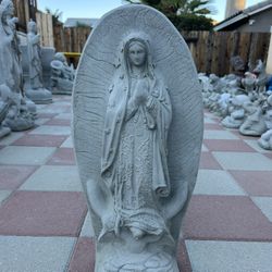 New Virgin Of Guadalupe Made Out Of Cement Perfect Gift 🎁 