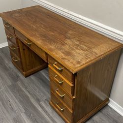 Office Desk Solid Wood 7 Draws