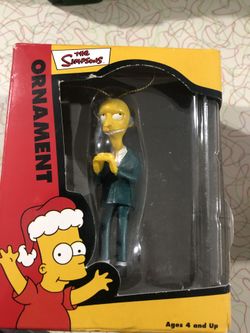 The Simpsons Christmas Ornament 2003 new mr burns