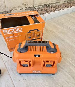 RIDGID 18V 6 Port Sequential Charger