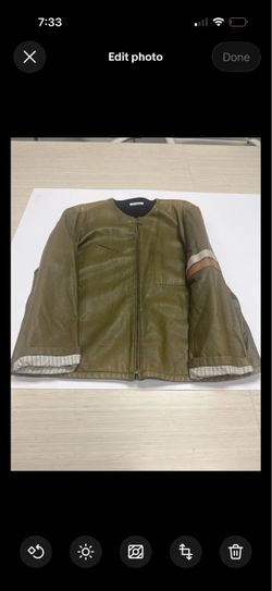 Customized Italian Geniune Leather Motorcycle Jacket XL