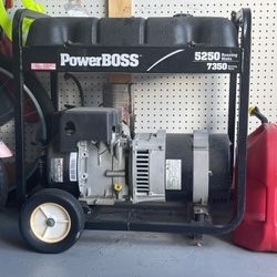 PowerBOSS Generator 5250 Running Watts/7350 Starting Watts
