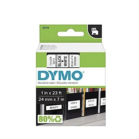 DYMO Black On White Refill 