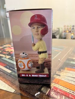 MIKE TROUT & BB-8 STAR WARS BOBBLEHEAD ANAHEIM ANGELS 04/21/23