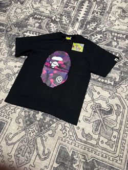 Purple bape front and back