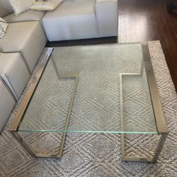 Modern Glass Coffee Table 40x40in