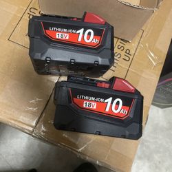 2PACK 10.0 Ah  Replace Milwaukee For M18 18V Battery 