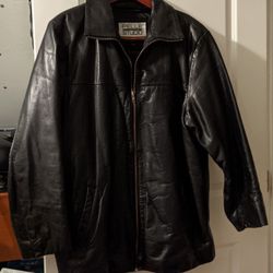 Vintage Pelle Studio Wilsons Black Leather Jacket - Size Large