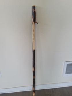 Live To Hike  Made by hand wood carved hiking walking stick