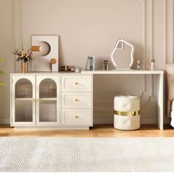 L Shaped Make - Up Vanity Desk. 