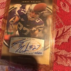 Jordy Nelson Autographed Rookie Card  Numbered