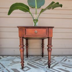 Boho MCM Ethan Allen Nightstand End Table Side Table 