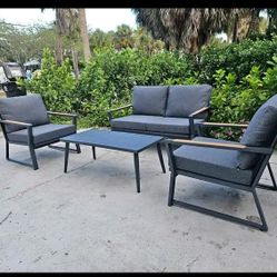  assembled aluminum patio set 