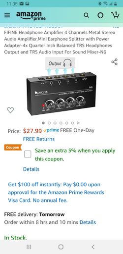 Headphone Amplifier 4 Channels