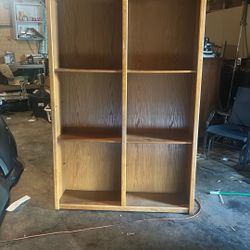 Real Golden Oak Bookshelf. In Great Condition! 