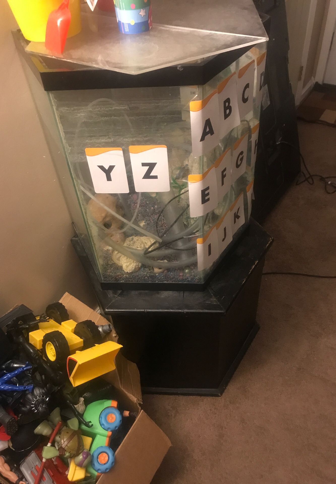 35 gal fish tank and stand
