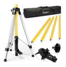 12 Ft./3.7M Professional Laser Level Pole with Tripod and 1/4” by 20 In Laser
