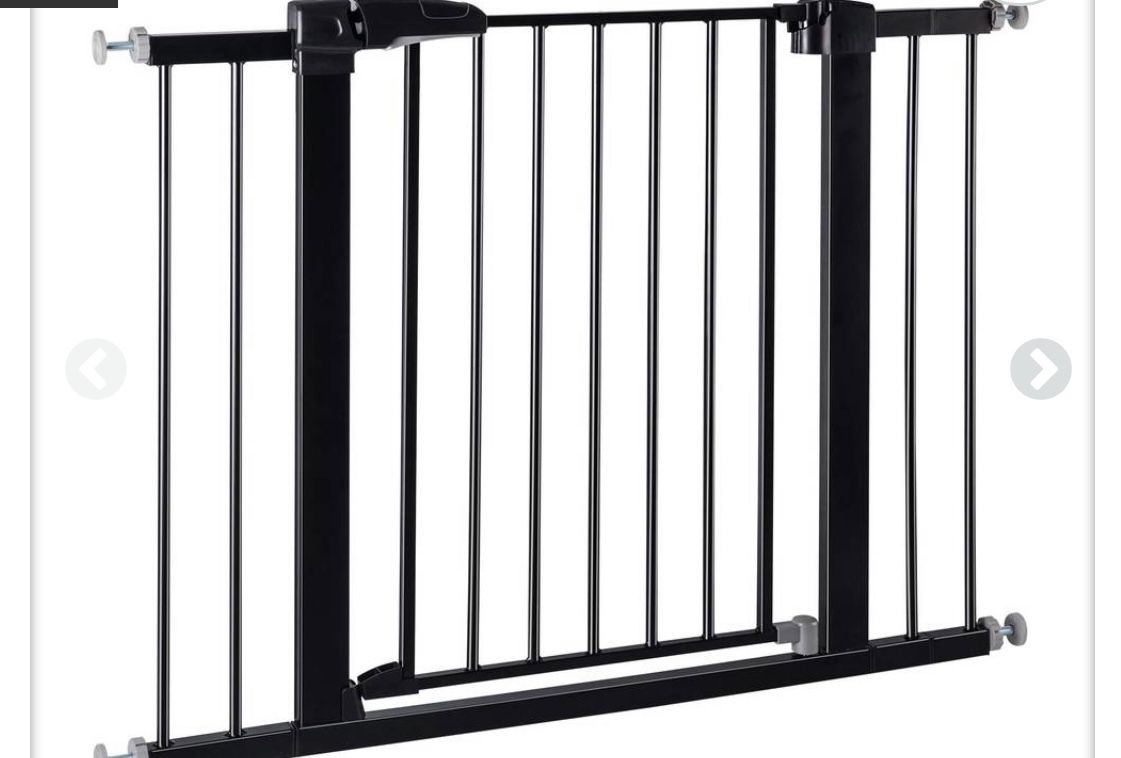 BABELIO 26-40 INCH EASY INSTALL EXTRA WIDE PRESSURE MOUNTED METAL BABY GATE