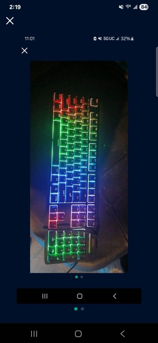 Light Up Gaming Keyboard & Mouse By Onn Keyboard &Mouse Are Wired For 35$
